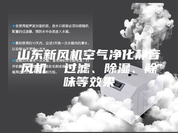 山東新風機空氣凈化靜音風機  過濾、除濕、除味等效果