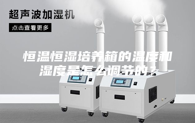 恒溫恒濕培養(yǎng)箱的溫度和濕度是怎么調節(jié)的？