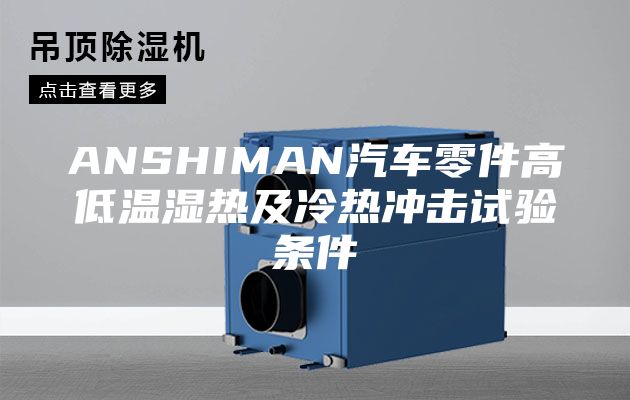 ANSHIMAN汽車(chē)零件高低溫濕熱及冷熱沖擊試驗(yàn)條件