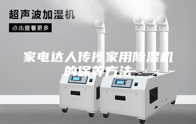 家電達人傳授家用除濕機的保養(yǎng)方法
