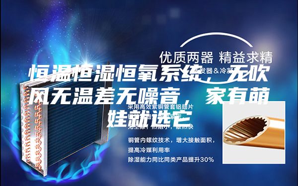 恒溫恒濕恒氧系統，無吹風無溫差無噪音，家有萌娃就選它